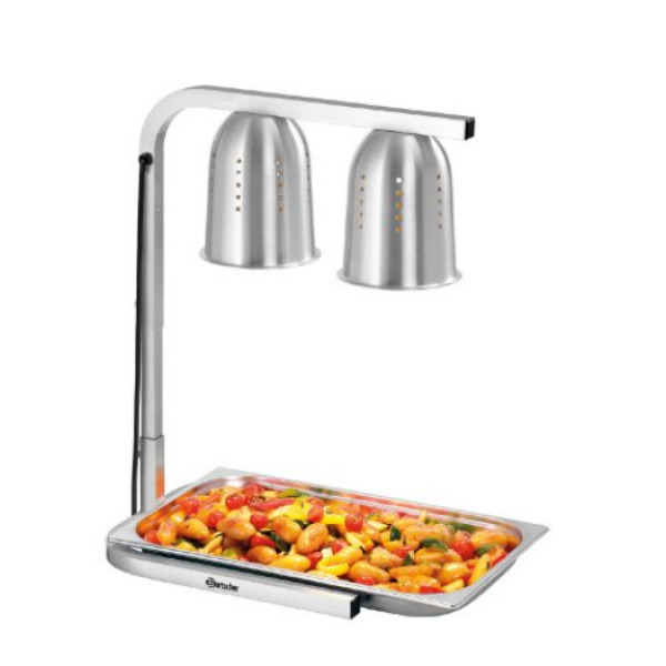  Θερμαντικό με 2 υπέρυθρες λάμπες για GN 1/1